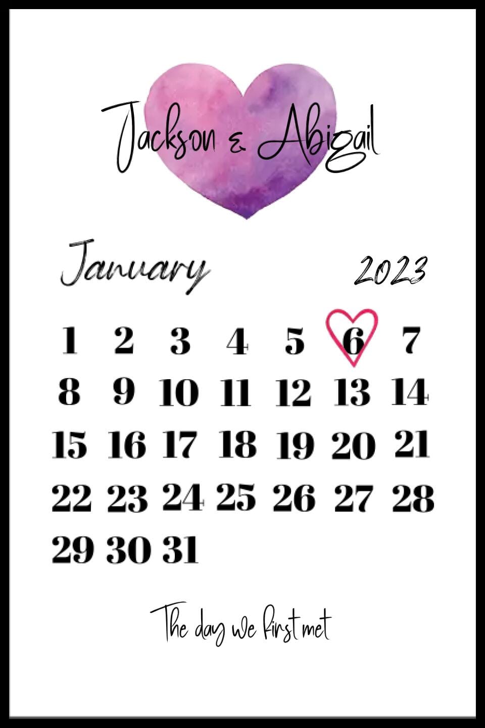 The Day We First... Framed Print